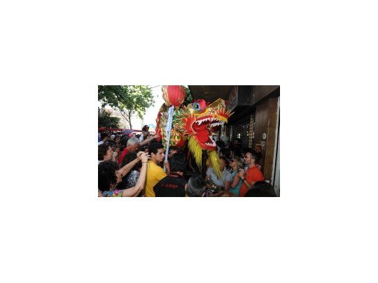 Festejos del año nuevo chino en Belgrano