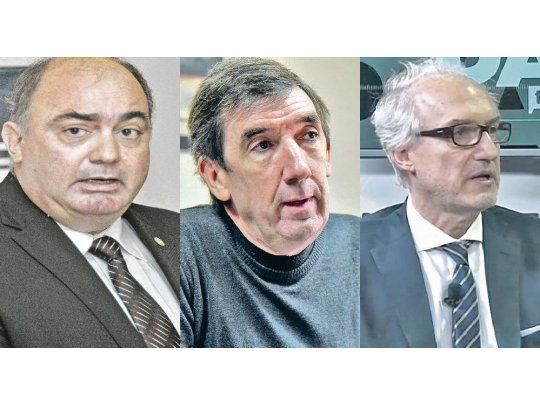 Javier Martín, Marcelo Urribarren y Alejandro Haene