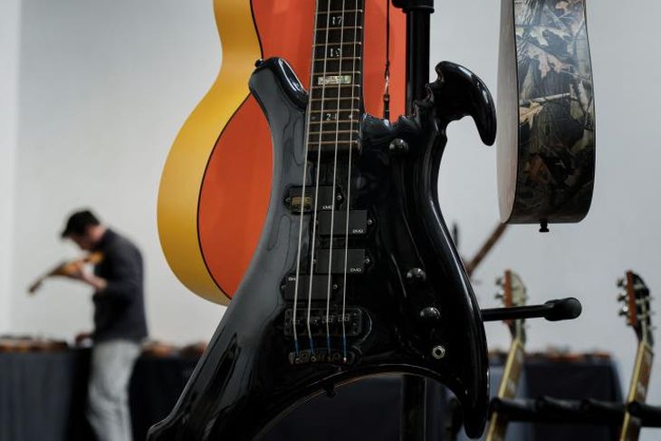 The bass that was sold in France for US$17,000. The bass that was sold in France for US$17,000.