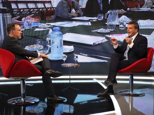 Sergio Massa en Minuto Uno por Gustavo Sylvestre por C5N.