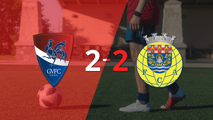 Arouca empató con Gil Vicente y Cristo González anotó dos goles