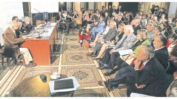jueces. El Senado recibió ayer a Alberto Dalla Vía, Santiago Corcuera y a María Servini de Cubría. Pidieron celeridad en el debate legislativo.