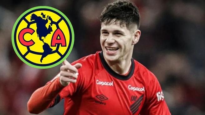 El argentino Bruno Zapetti, actualmente figura en Athlético Paranaense, es el nuevo jugador por el cual está interesado el Club América.