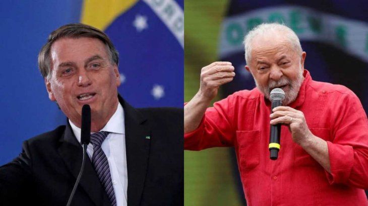 Jair Bolsonaro y Luiz Inácio Lula da Silva.