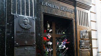 La tumba de Evita.&nbsp;
