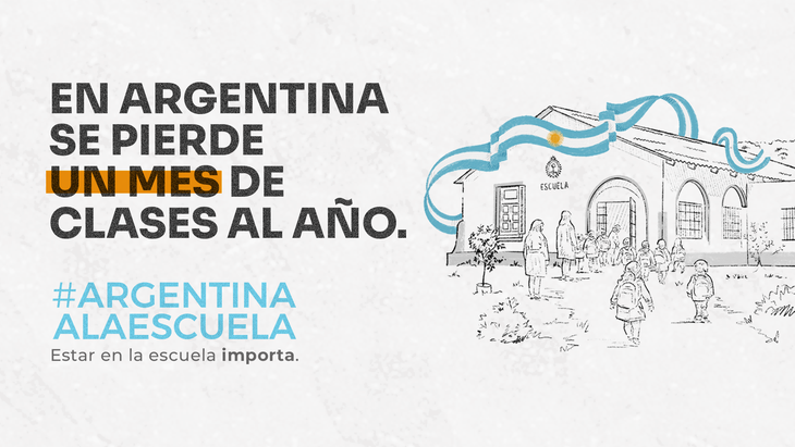 La campaña de Argentinos por la educación. La campaña de Argentinos por la educación.