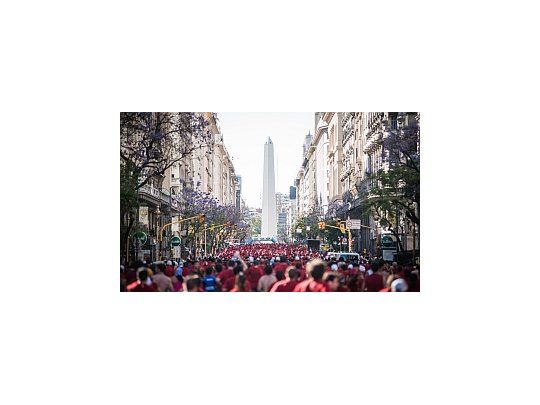 El running tiñó de rojo las calles de Puerto Madero