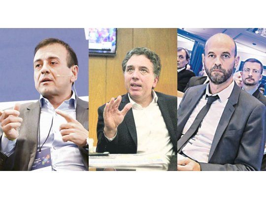 Mario Quintana, Nicolás Dujovne y Guillermo Dietrich.