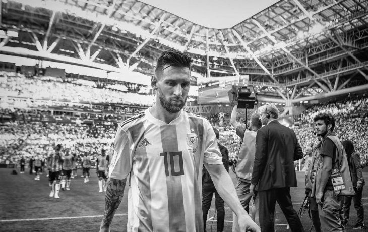 La cara de Lionel Messi lo dice todo: otro sueño mundialista se desvaneció en Rusia.
