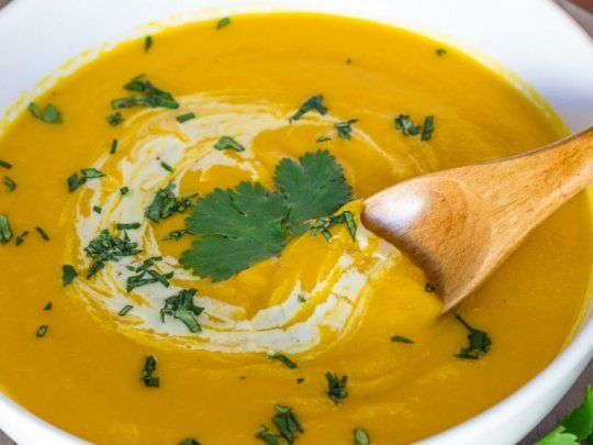 Paso a paso de la receta de sopa de calabaza