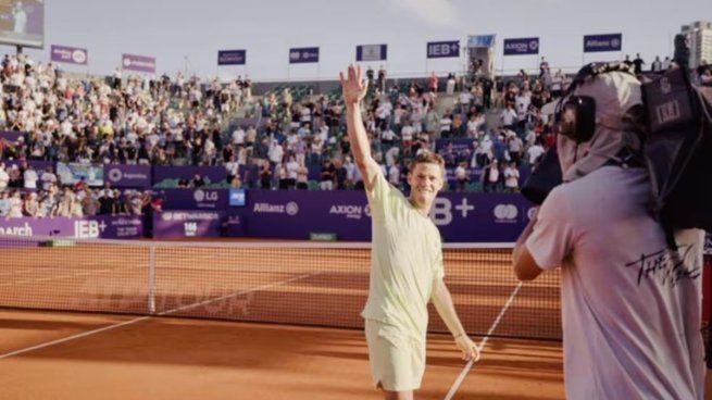 Diego Schwartzman se despidió del tenis ante su público.