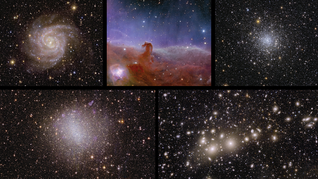 Las primeras cinco imágenes que formarán parte del&nbsp;mapa 3D más grande del universo, tomadas por el telescopio&nbsp;Euclid&nbsp;﻿y compartidas por la&nbsp;﻿ESA.