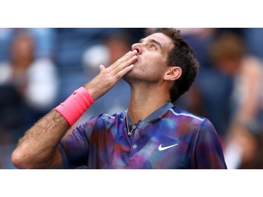 Del Potro debutó con éxito en el US Open.