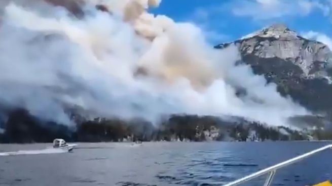 Se expanden los focos de incendio en el Parque Nahuel Huapi.