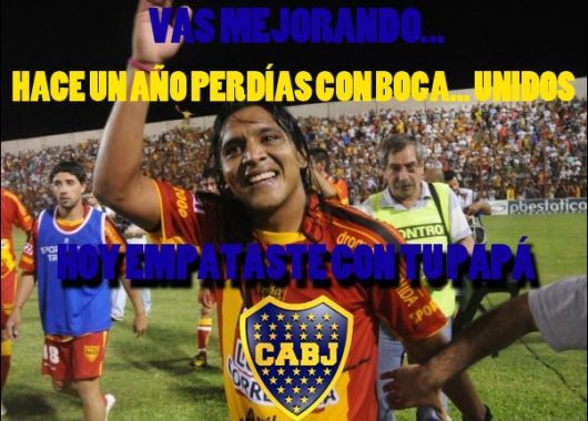 Los afiches de Boca burlándose de River.