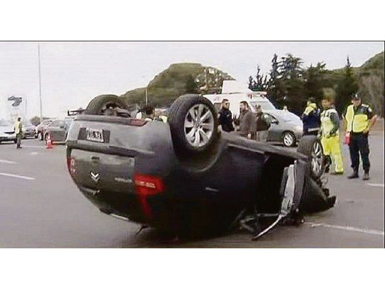 volcado. El conductor tenía 2,24 gramos de alcohol en la sangre.