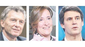 Mauricio Macri, Gabriela Michetti y Alfonso Prat Gay