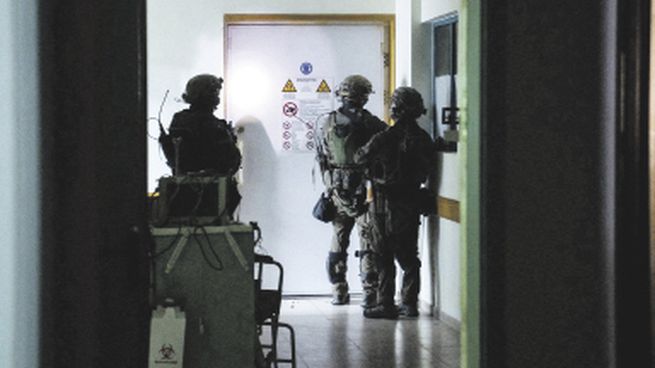 Operativo. Netanyahu celebró la entrada de sus fuerzas en el hospital tras días de cerco.