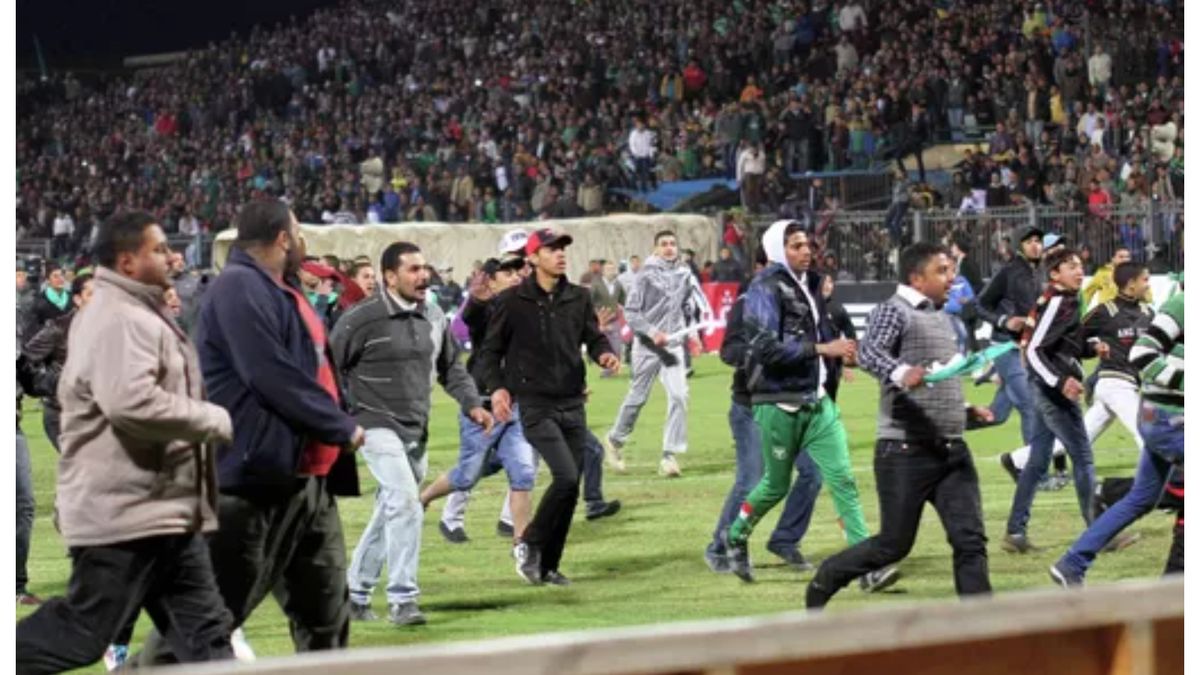 footballers running for their lives, a deadly stampede and death penalty against 10 people