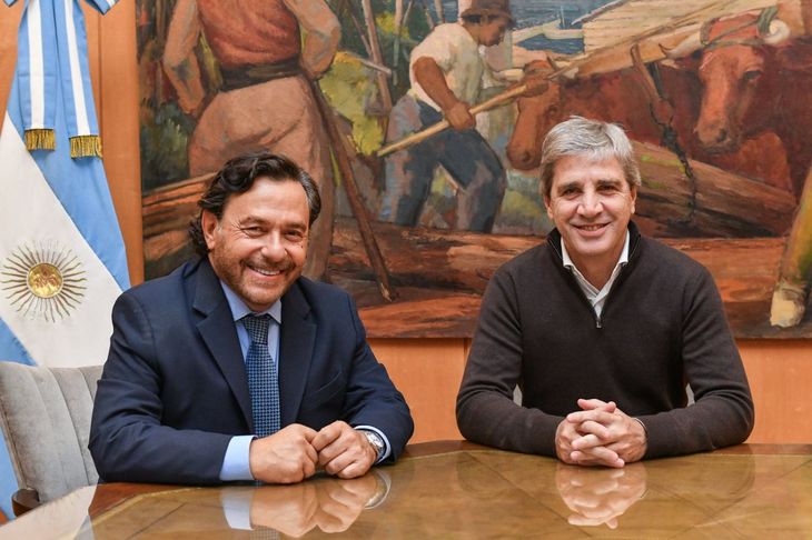Gustavo Sáenz se reunió con el ministro Luis Caputo. Gustavo Sáenz se reunió con el ministro Luis Caputo.