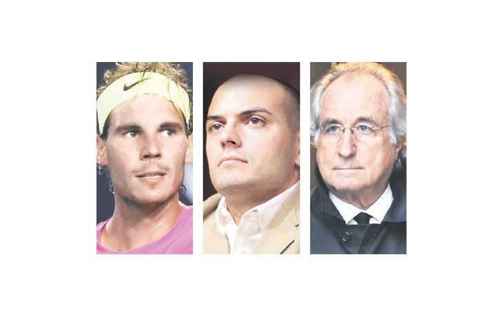 Rafael Nadal, Emmanuel Álvarez Agis y Bernard Madoff