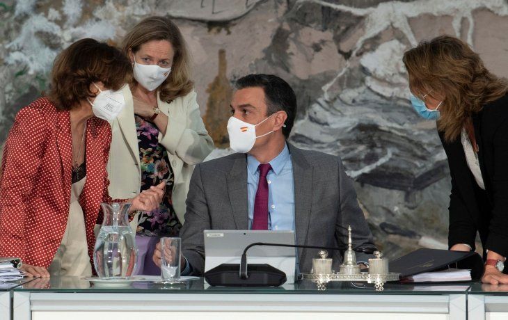 Pedro Sánchez, en el Consejo de Ministros.