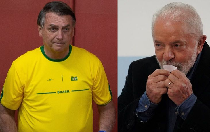 Jair Bolsonaro y Lula da Silva. 