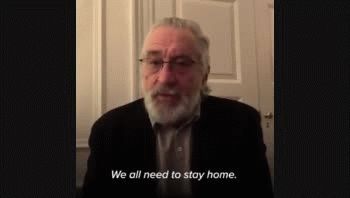 robert de niro reinterpreto a un famoso personaje para pedir que se respete la cuarentena