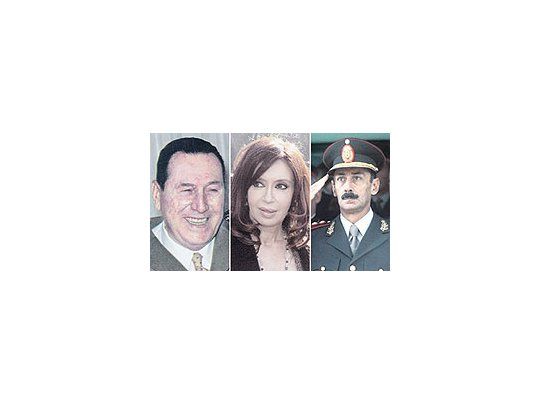 Juan Domingo Perón , Cristina F. de Kirchner y Jorge Rafael Videla.