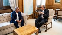 litio en catamarca: guillermo francos recibio a raul jalil para hablar de inversiones en el sector
