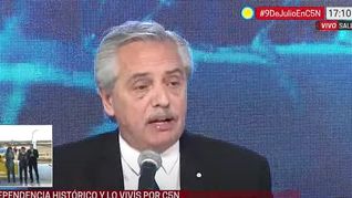 Alberto Fernández. (Captura de TV)
