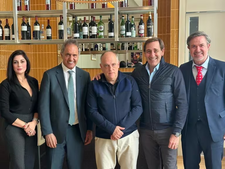 Santillán, Tebas, Scioli, Garro and Tofoni at the meeting for the SAD Santillán, Tebas, Scioli, Garro and Tofoni at the meeting for the SAD