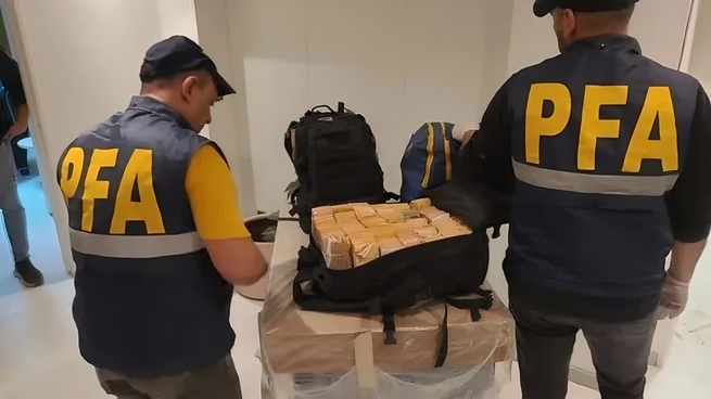 La policía Federal realizó 40 allanamientos. 