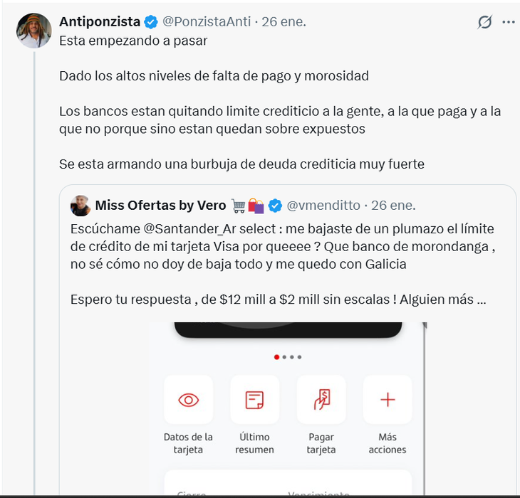 El tuit que se viralizó esta semana sobre la baja de los límites El tuit que se viralizó esta semana sobre la baja de los límites