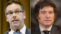 Guido Sandleris, extitular del BCRA, y Javier Milei, candidato de La Libertad Avanza.&nbsp;