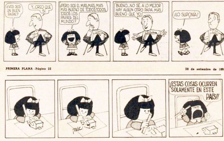 Mafalda se publicó por primera vez el 29 de septiembre de1964.