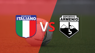 ¡Arranca el segundo tiempo! Sp. Italiano y Dep. Armenio empatan sin goles