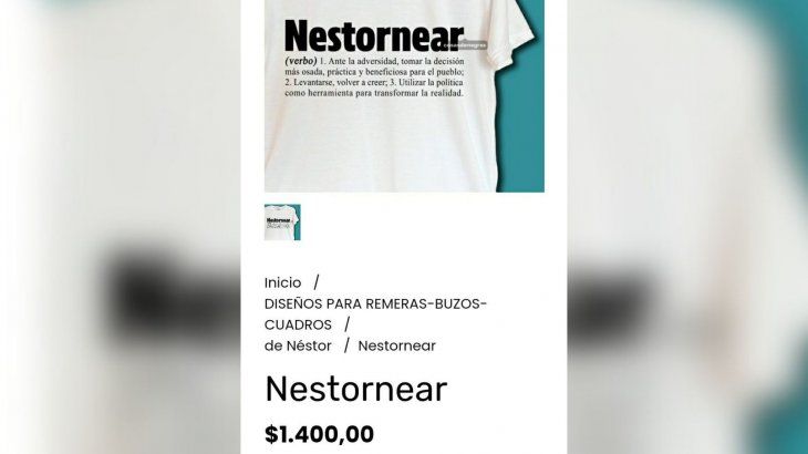 La remera que usó en esta ocasión Mendoza tiene un valor de $1.400