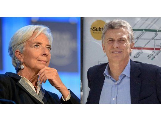 Chrsitine Lagarde y Mauricio Macri.