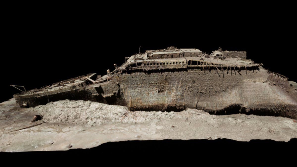 Unpublished 3D images of the Titanic revealed