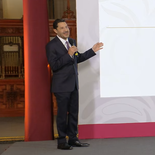 Martí Batres en la Mañanera de este martes. Martí Batres en la Mañanera de este martes.