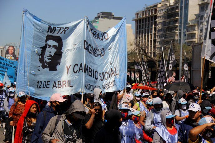 Manifestantes se concentraron en la avenida 9 de Julio&nbsp;