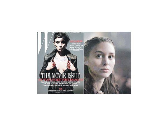Rooney Mara (la novia de Zuckerberg en «La red social») experimentó una fuerte transformación para ser Lisbeth Salander en la remake hollywoodense de la trilogía «Millenium».
