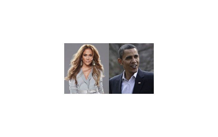Jennifer López y Barack Obama.