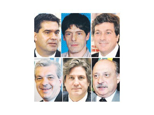 Jorge Capitanich, Juan M. Abal Medina, Gabriel Mariotto, Julián Domínguez, Amado Boudou, José Pampuro