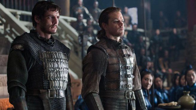The Great Wall, what is the film with Matt Damon and Pedro Pascal that triumphs on Netflix about