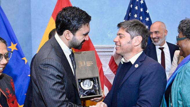 Zohran Mamdani y Axel Kicillof, en los EEUU.