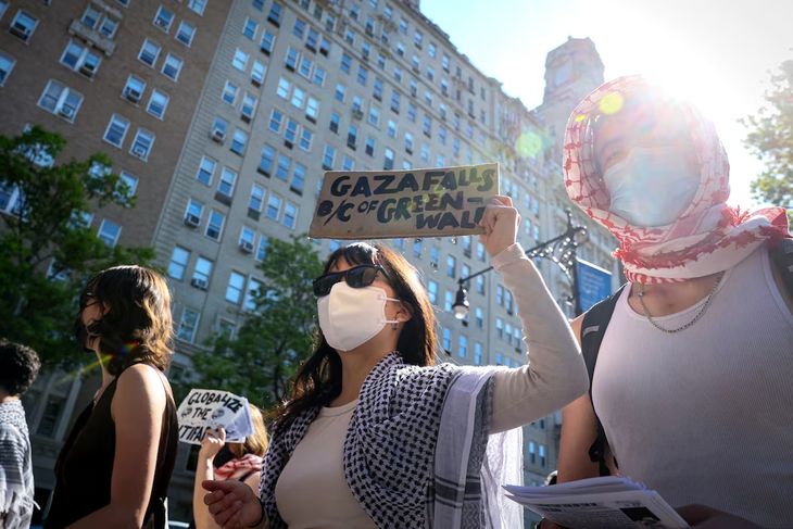 Student demonstrations against the conflict in Gaza began on April 17 at Columbia University, United States. Student demonstrations against the conflict in Gaza began on April 17 at Columbia University, United States.