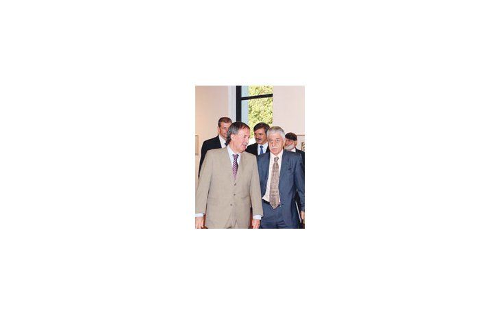Aliviado, Schiaretti recibió ayer al ministro de Educación de la Nación, Juan Carlos Tedesco.
