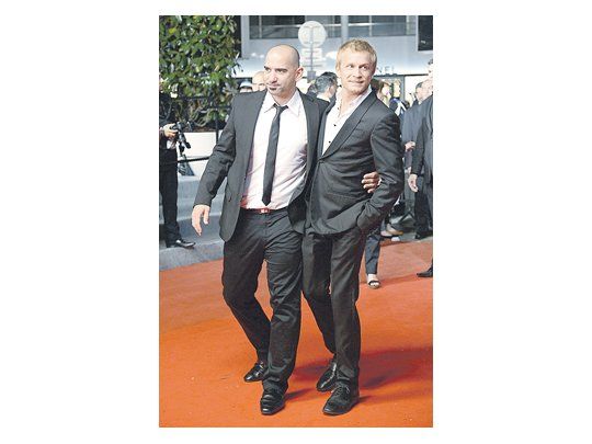 Pablo Trapero y el actor belga Jérémy Renier, que actúa en el film «Elefante blanco». Ni Ricardo Darín ni Martina Gusman pudieron concurrir.